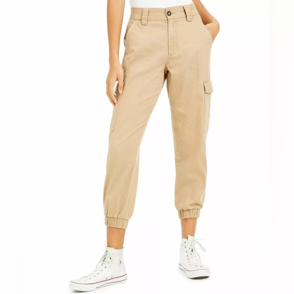 Tinseltown Cropped Cargo Jogger Style Pants